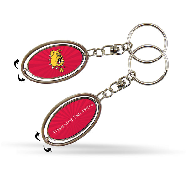 Wholesale Ferris State Spinner Keychain