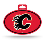 Wholesale Flames Full Color Oval Sticker