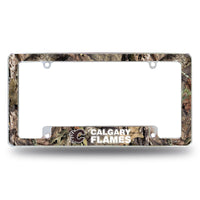 Wholesale Flames / Mossy Oak Camo Break-Up Country All Over Chrome Frame (Bottom Oriented)