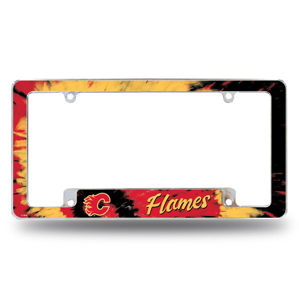 Wholesale Flames - Tie Dye Design - All Over Chrome Frame (Bottom Oriented)