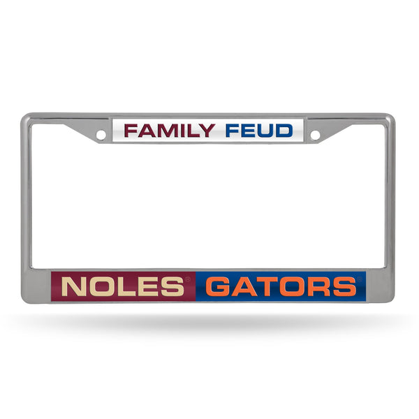 Wholesale Florida (Fsu/Uf) Family Feud : Noles / Gators Laser Chrome Frame