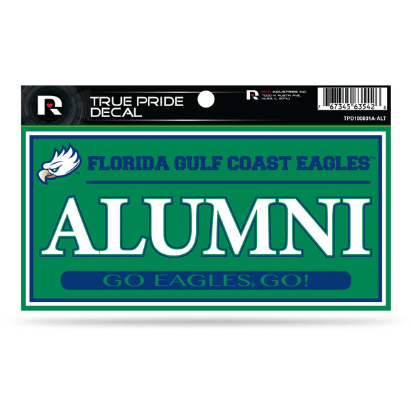 Wholesale Florida Gulf Coast University 3" X 6" True Pride Decal - Alumni (Alternate)