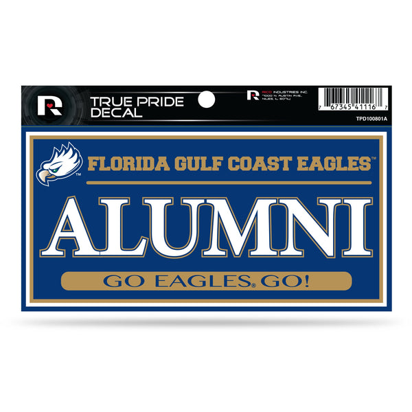Wholesale Florida Gulf Coast University 3" X 6" True Pride Decal - Alumni