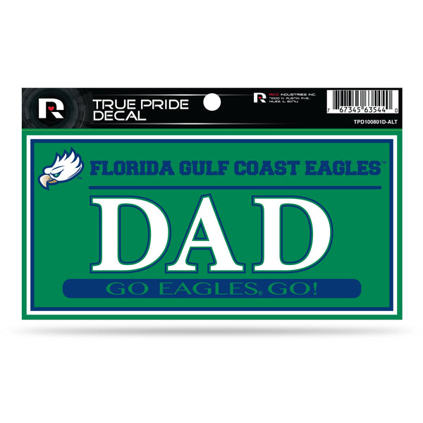 Wholesale Florida Gulf Coast University 3" X 6" True Pride Decal - Dad (Alternate)