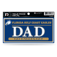 Wholesale Florida Gulf Coast University 3" X 6" True Pride Decal - Dad