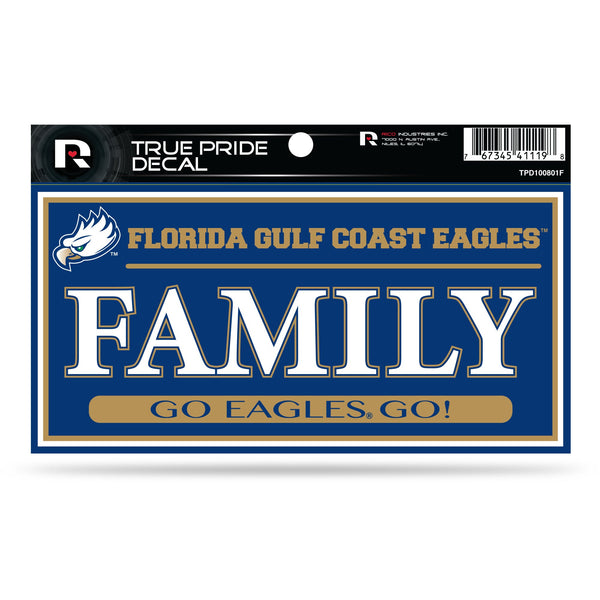 Wholesale Florida Gulf Coast University 3" X 6" True Pride Decal - Family