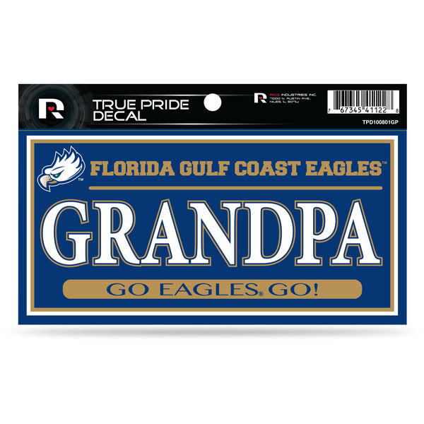 Wholesale Florida Gulf Coast University 3" X 6" True Pride Decal - Grandpa