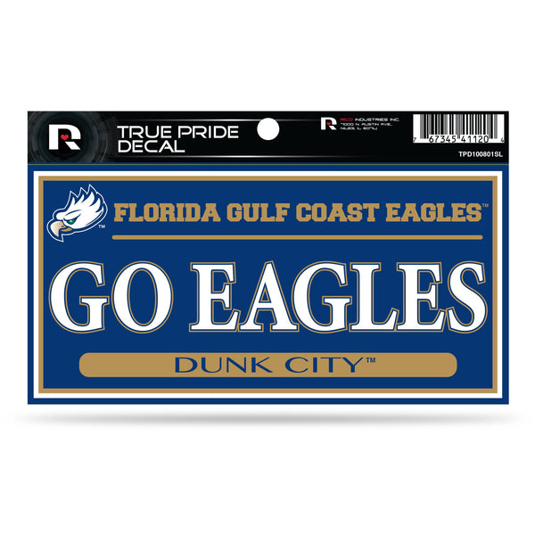 Wholesale Florida Gulf Coast University 3" X 6" True Pride Decal - Slogan