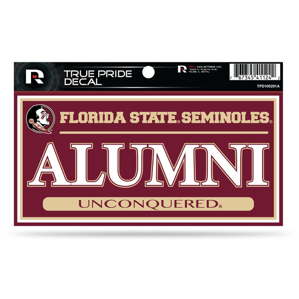 Wholesale Florida State 3" X 6" True Pride Decal - Alumni