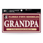 Wholesale Florida State 3" X 6" True Pride Decal - Grandpa