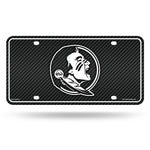 Wholesale Florida State - Carbon Fiber Design - Metal Auto Tag