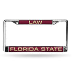 Wholesale Florida State Law Laser Chrome Frame (Garnet W/ Gold Lettering)