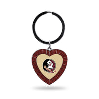 Wholesale Florida State Maroon Rhinestone Heart Keychain