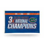 Wholesale Florida University 3 Time College Football Champs Banner Flag