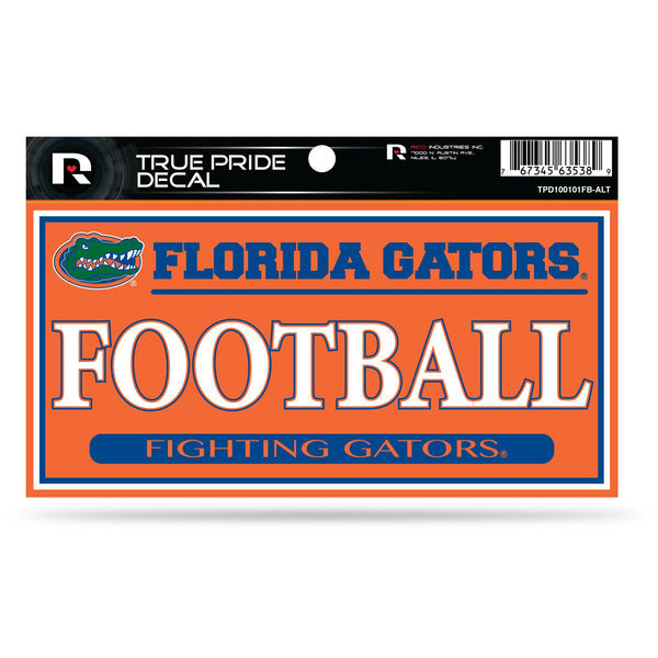 Wholesale Florida University 3" X 6" True Pride Decal - Football (Alternate)