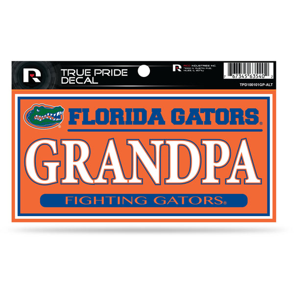 Wholesale Florida University 3" X 6" True Pride Decal - Grandpa (Alternate)