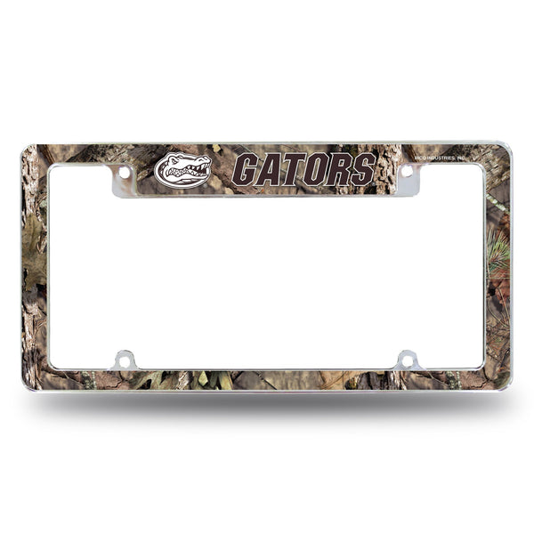 Wholesale Florida University / Mossy Oak Camo Break-Up Country All Over Chrome Frame (Top Oriented)