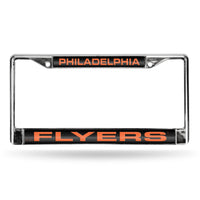 Wholesale Flyers Laser Chrome Frame - Black Background With Orange Letters