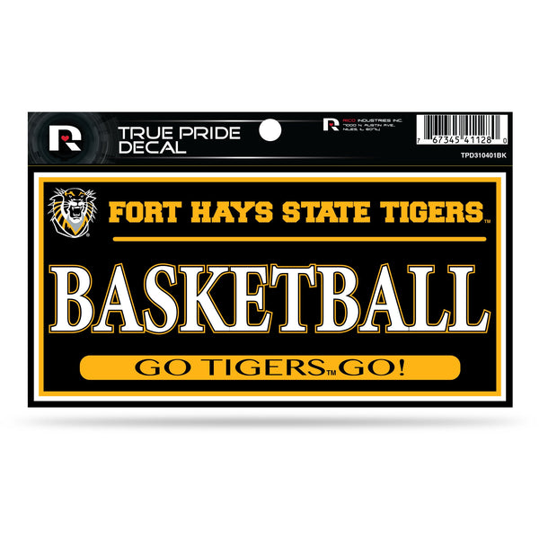 Wholesale Fort Hays State 3" X 6" True Pride Decal - Basketball