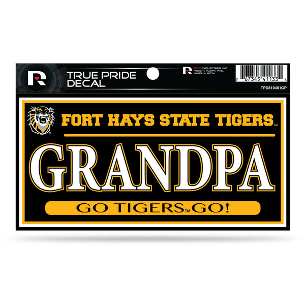 Wholesale Fort Hays State 3" X 6" True Pride Decal - Grandpa