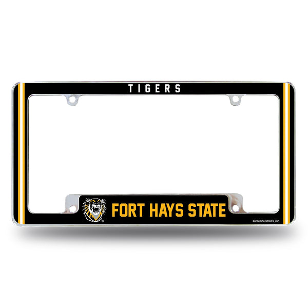 Wholesale Fort Hays State Alternate Design All Over Chrome Frame - Bottom Oriented