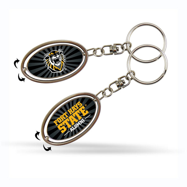 Wholesale Fort Hays State Alumni Spinner Keychain
