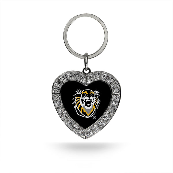 Wholesale Fort Hays State Rhinestone Heart Keychain