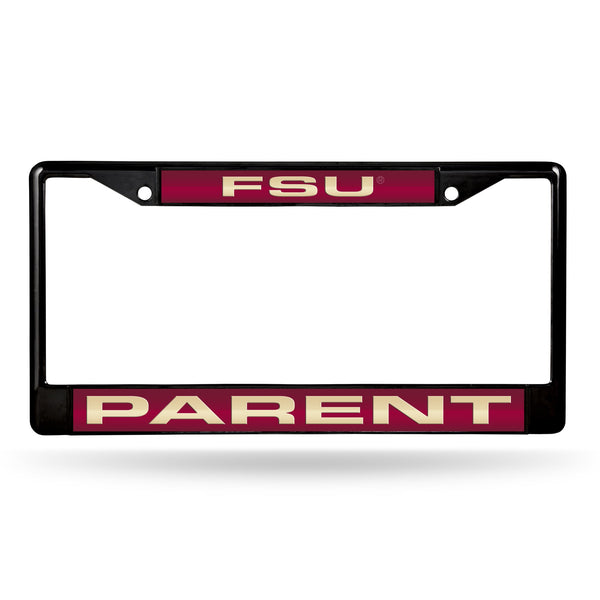 Wholesale FSU Parent Black Laser Chrome Frame (Garnet W/ Gold Lettering)