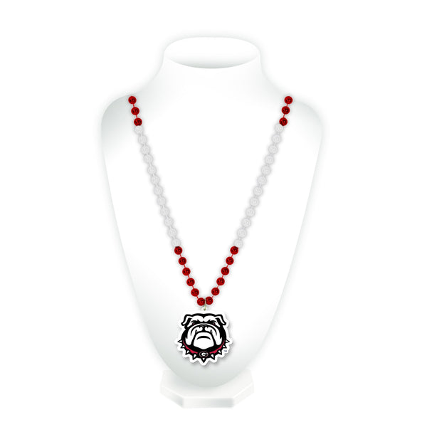 Wholesale Georgia "Bulldog Logo" Beads W/Medallion