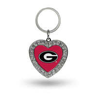 Wholesale Georgia Rhinestone Heart Key Chain