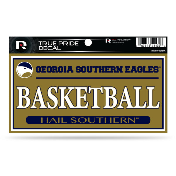 Wholesale Georgia Southern 3" X 6" True Pride Decal - Basketball