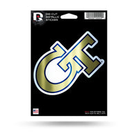 Wholesale Georgia Tech Die Cut Metallic Sticker