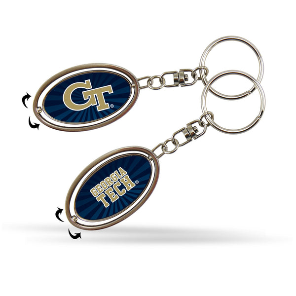 Wholesale Georgia Tech Spinner Keychain