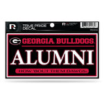 Wholesale Georgia University 3" X 6" True Pride Decal - Alumni