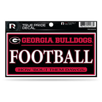 Wholesale Georgia University 3" X 6" True Pride Decal - Football