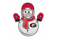 Wholesale Georgia University Snowman Shape Cut Pennant