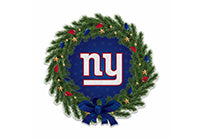 Wholesale Giants - Ny Holiday Wreath Shape Cut Pennant