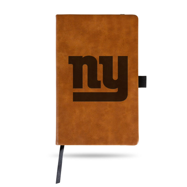 Wholesale Giants - Ny Laser Engraved Brown Notepad With Elastic Band - Generic