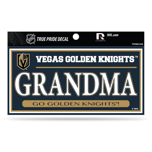 Wholesale Golden Knights 3" X 6" True Pride Decal - Grandma