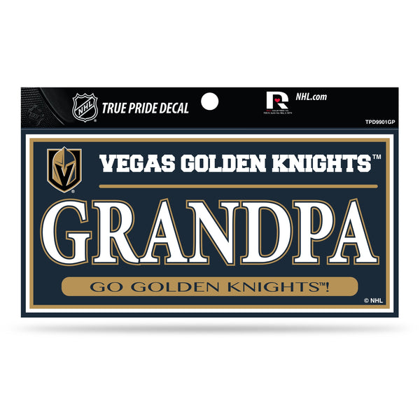 Wholesale Golden Knights 3" X 6" True Pride Decal - Grandpa