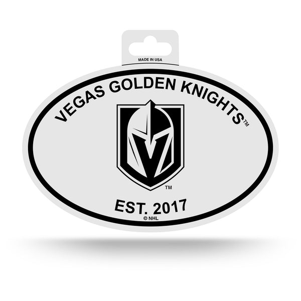 Wholesale Golden Knights Black And White Oval Sticker