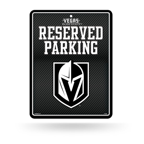 Wholesale Golden Knights - Carbon Fiber Design - Metal Parking Sign