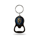 Wholesale Golden Knights Colored Bottle Opener Keychain - Black