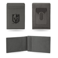 Wholesale Golden Knights Laser Engraved Front Pocket Wallet - Gray