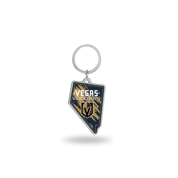 Wholesale Golden Knights - Nevada State Shaped Keychain