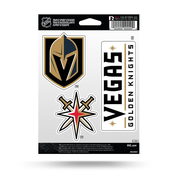 Wholesale Golden Knights Triple Spirit Stickers