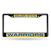 Wholesale Golden State Warriors Black Laser Chrome 12 x 6 License Plate Frame