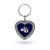 Wholesale Gonzaga Rhinestone Heart Keychain