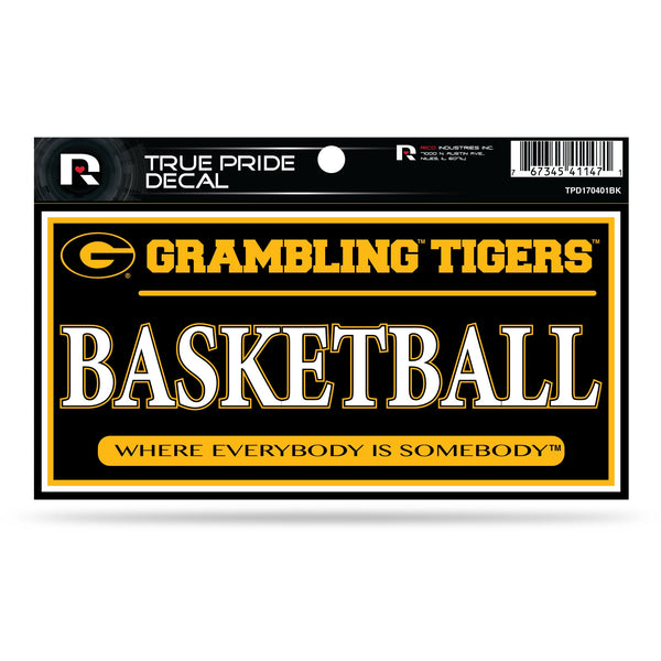 Wholesale Grambling State 3" X 6" True Pride Decal - Basketball