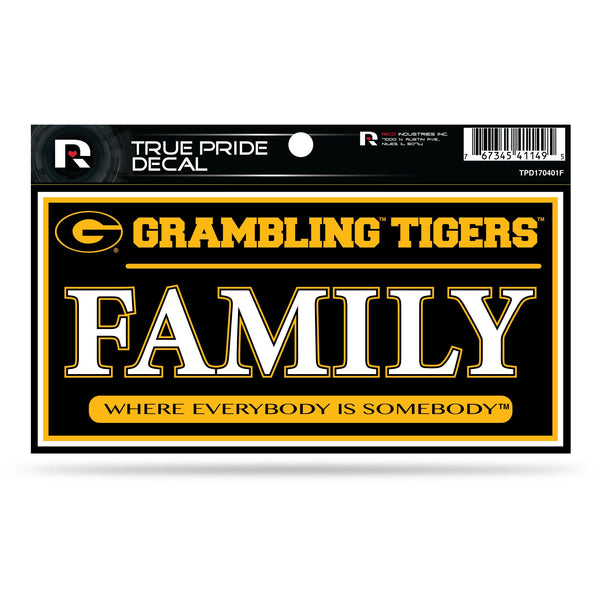 Wholesale Grambling State 3" X 6" True Pride Decal - Family